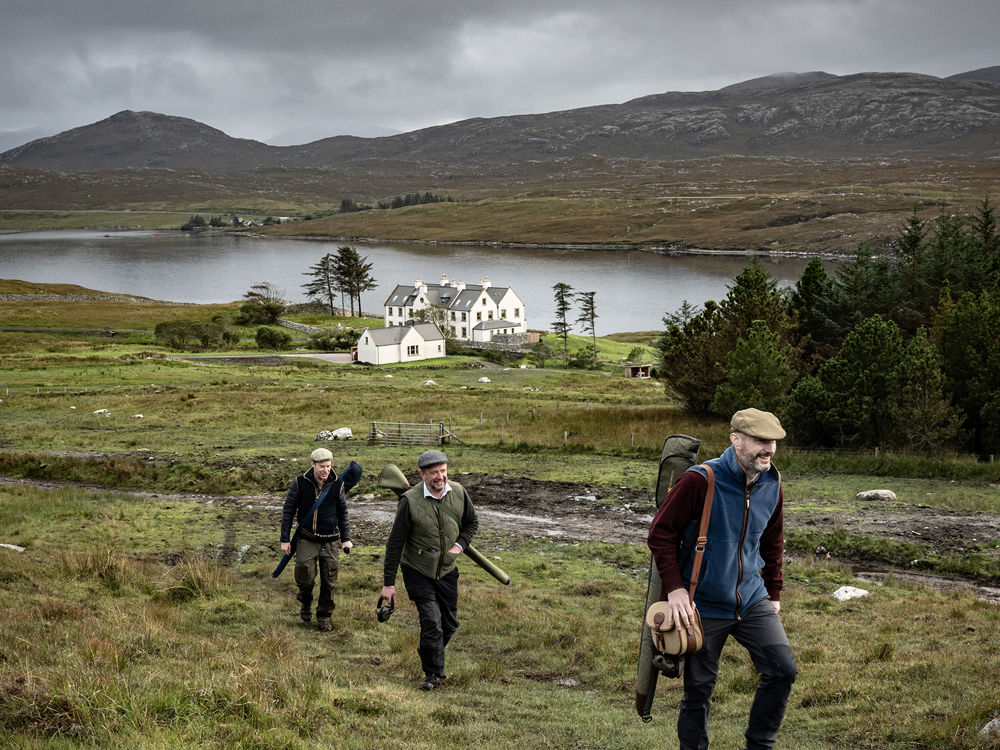 People walking in nature